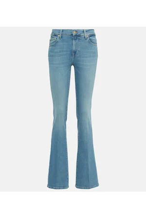 7 for all Mankind Mid-Rise Bootcut Jeans