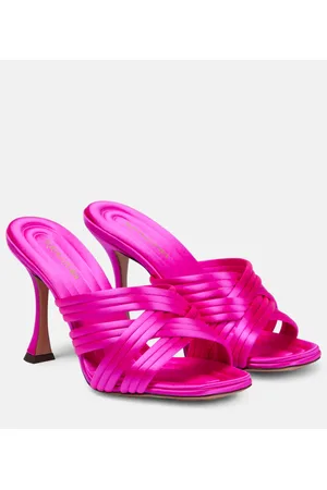 Aquazzura Pantoletten Oahu 95 aus Satin