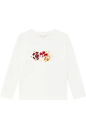 Chloé Chloé Kids Longsleeve aus Baumwoll-Jersey