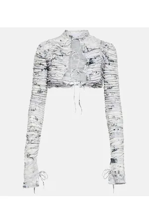 Roberta Einer Bedruckter Cropped-Cardigan