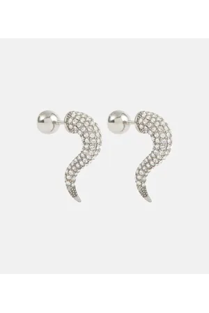 Balenciaga Ohrringe Force Horn mit Kristallen