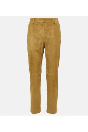 Joseph Cropped-Hose Coleman aus Veloursleder