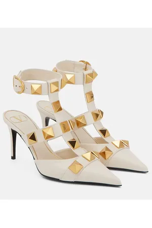 VALENTINO GARAVANI Mules Roman Stud 90 aus Leder