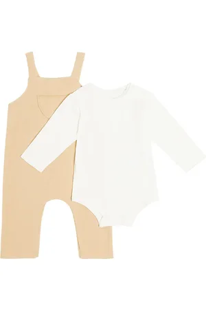 Il gufo Baby Set aus Body und Latzhose