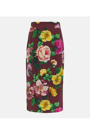 Dolce & Gabbana Midirock aus einem Seidengemisch