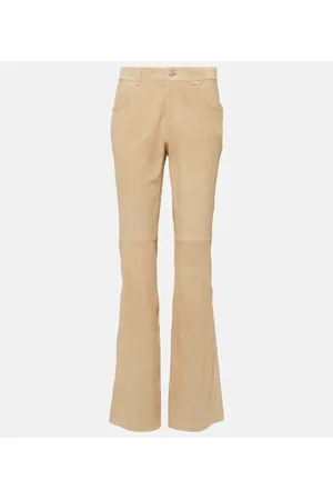 Chloé Chloé Mid-Rise-Hose aus Veloursleder