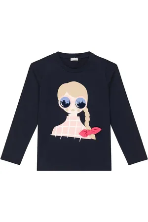 Il gufo T-Shirt aus Baumwoll-Jersey