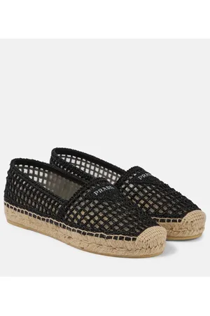 Prada Espadrilles aus Häkelstrick