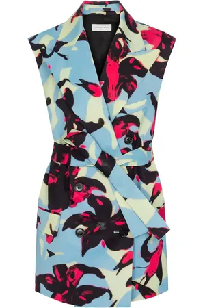 DRIES VAN NOTEN Bedruckter Blazer aus Cady