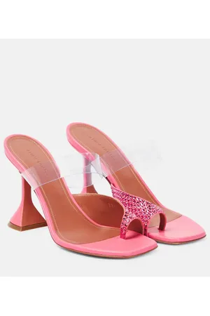 Amina Muaddi Verzierte Sandalen Paloma aus Leder