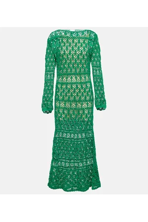 ANNA KOSTUROVA Maxikleid aus Häkelstrick