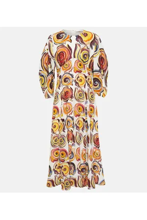 Chloé Chloé Bedrucktes Maxikleid aus Seide