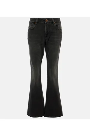 Balmain Low-Rise Bootcut Jeans Western