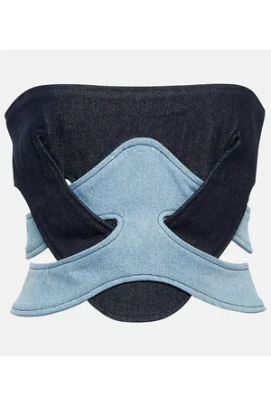DION LEE Top aus Denim
