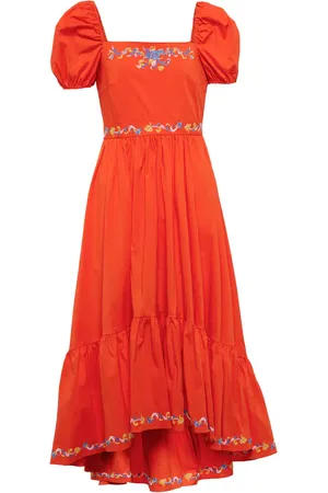Caroline Constas Besticktes Midikleid Hayden