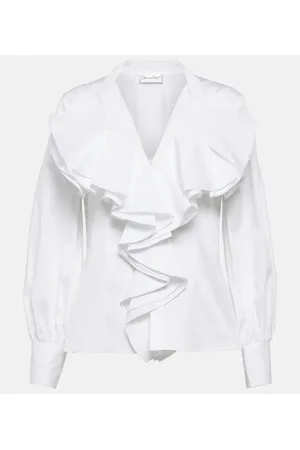Oscar de la Renta Bluse aus Baumwolle