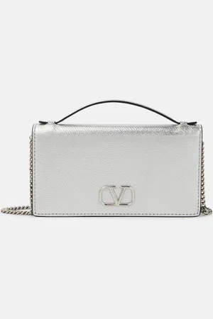 VALENTINO GARAVANI Portemonnaie mit Kettenriemen VLogo Signature Mini aus Leder