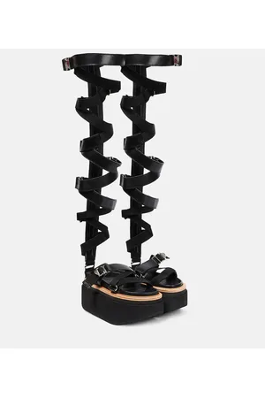 SACAI Sandalen aus Leder