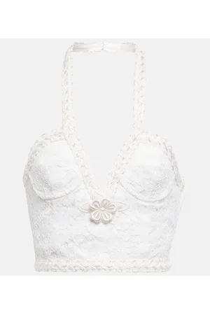 Alessandra Rich Bustier-Top aus Spitze