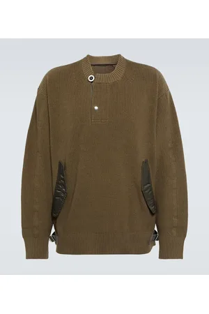 SACAI Pullover aus einem Baumwollgemisch
