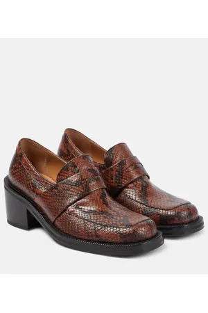 DRIES VAN NOTEN Loafer-Pumps aus Leder