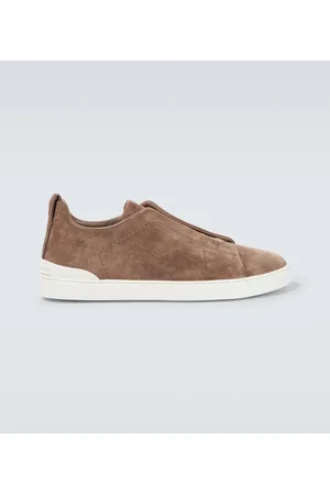 Ermenegildo Zegna Sneakers Triple Stitch aus Veloursleder