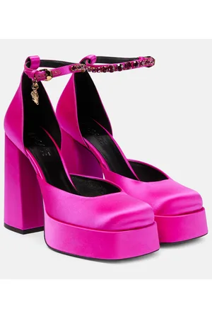 VERSACE Plateau-Pumps Medusa Aevitas aus Satin