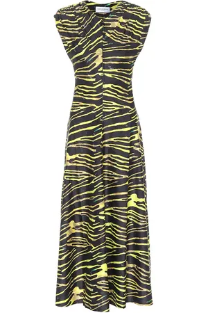 Marine Serre Bedrucktes Maxikleid aus Jersey