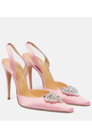 MAGDA BUTRYM Verzierte Slingback-Pumps aus Satin