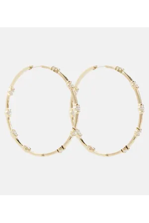 Melissa Kaye Ohrringe Zea aus 18kt Gelbgold mit Diamanten