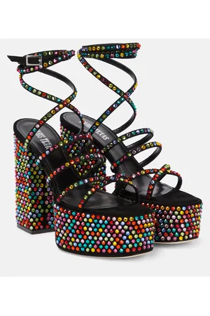 PARIS TEXAS Verzierte Plateausandalen Holly Evita