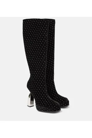 NODALETO Verzierte Stiefel Angel S aus Samt