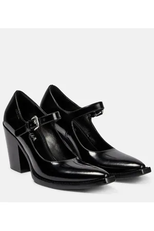Prada Mary-Jane-Pumps aus Leder