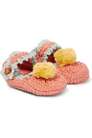 Louise Misha Baby Gehäkelte Slippers Rosette