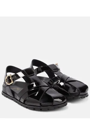 DRIES VAN NOTEN Sandalen aus Lackleder
