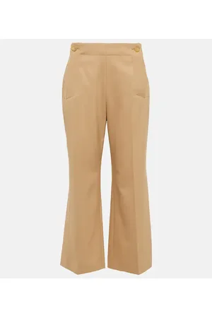 Chloé Chloé High-Rise-Hose aus einem Wollgemisch