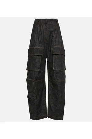 Brunello Cucinelli High-Rise-Cargohose aus Denim
