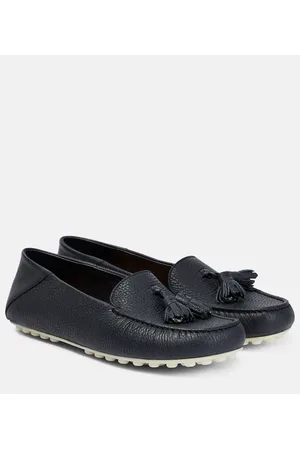 Loro Piana Mokassins Dot Sole aus Leder