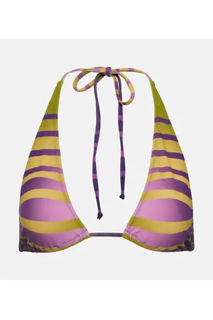 Jean Paul Gaultier Bedrucktes Bikini-Oberteil