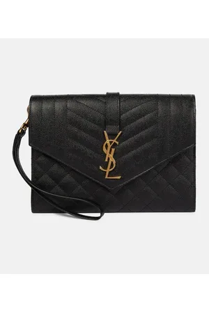 Saint Laurent Clutch Envelope aus Leder
