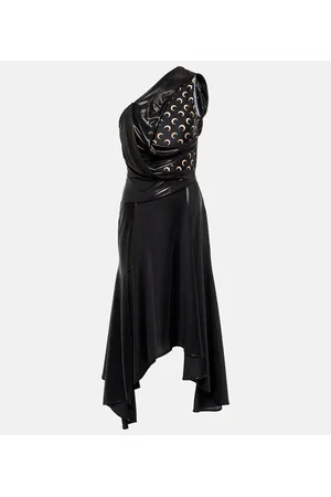 Marine Serre Midikleid Regenerated Moon aus Jersey