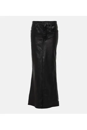Balenciaga Maxirock aus Leder