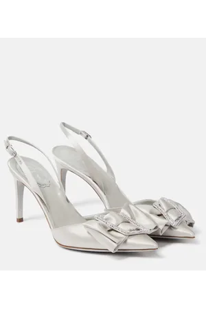 RENE CAOVILLA Slingback-Pumps aus Satin