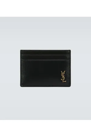 Saint Laurent Kartenetui Tiny Cassandre aus Leder