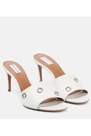 Alaïa Alaïa Verzierte Pantoletten Oeillets aus Leder