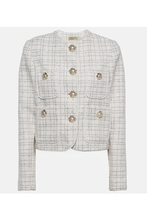 Elie saab Verzierte Jacke aus Tweed