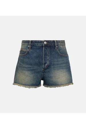 Isabel Marant Mid-Rise Jeansshorts Lesia