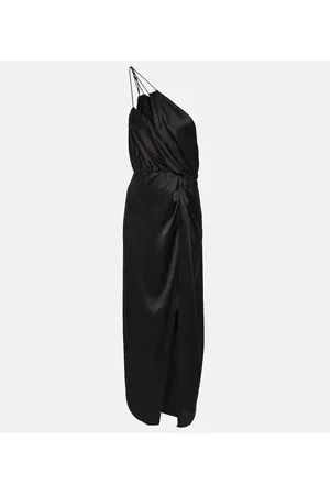 The Sei One-Shoulder-Midikleid aus Seide