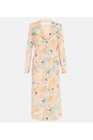 Etro Bedruckter Mantel aus Seide