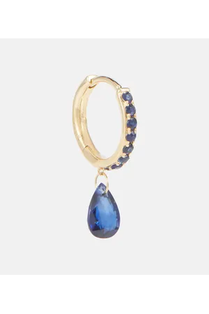 PERSÉE Persée Einzelner Ohrring aus 18kt Gelbgold mit Saphir und Topas